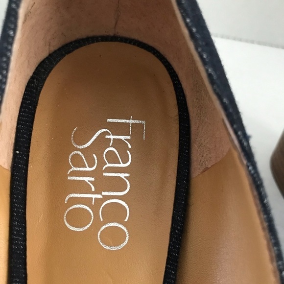 NWT - Franco Sarto Optimum Blue Denim Slip On Pump - Picture 3 of 10